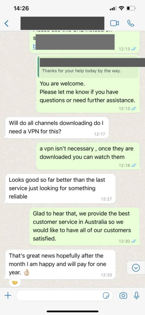 WhatsApp Customer Chat Proof 3